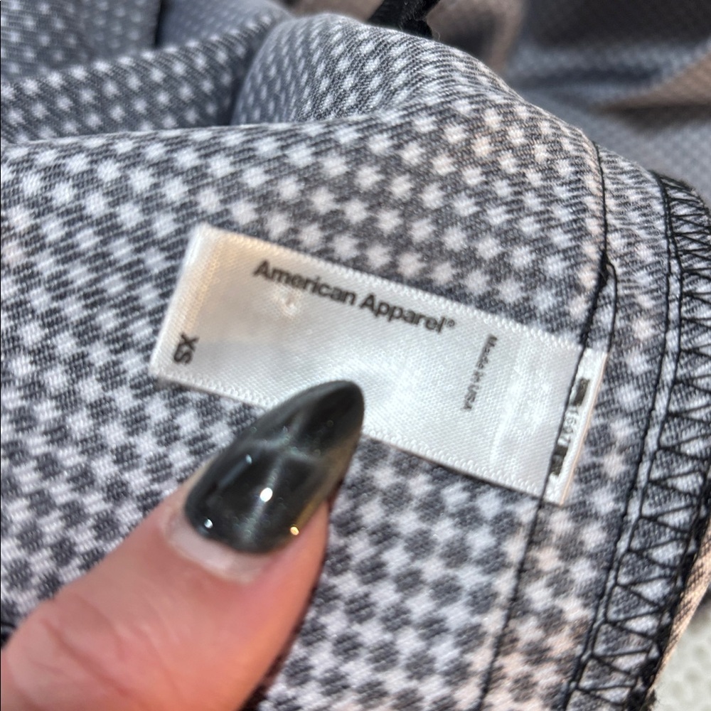 American Apparel Black and White Mini Skirt - Picture 5 of 6